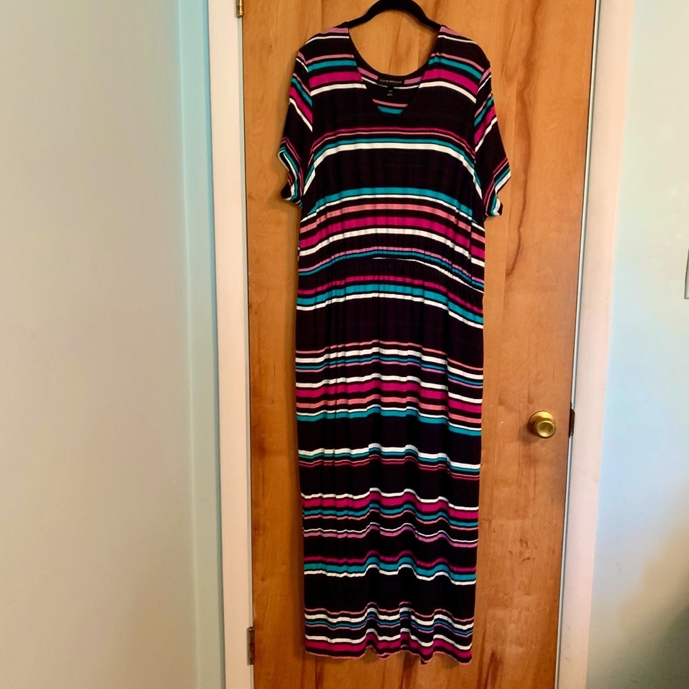 Lane Bryant_(EUC)_Stripped Maxi Dress_Size 18/20